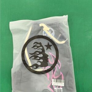 Gray and Pink Hellstar Men's Shorts